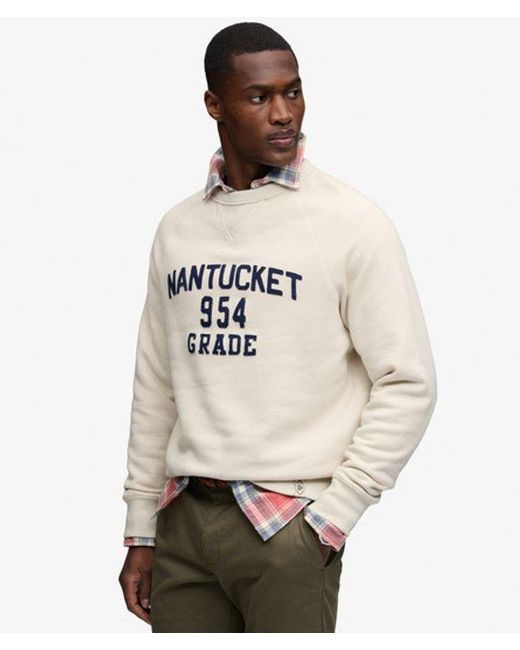 Superdry Natural & Co Merchant Vintage Applique Sweatshirt for men
