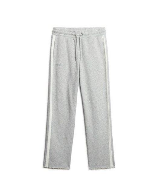 Pantalon de survêtement droit essential Superdry pour homme en coloris Gray