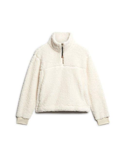 Superdry Natural & Co Super Soft Zip Half Zip Jumper