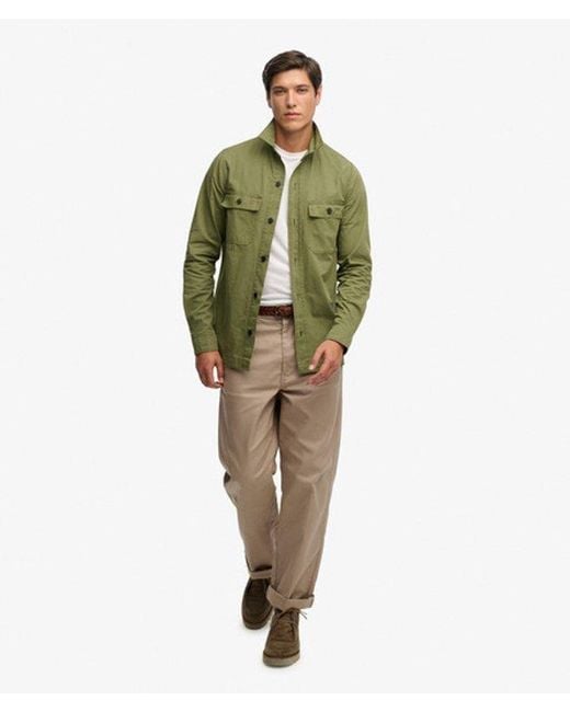 Superdry Green & Co Military Long Sleeve Shirt for men