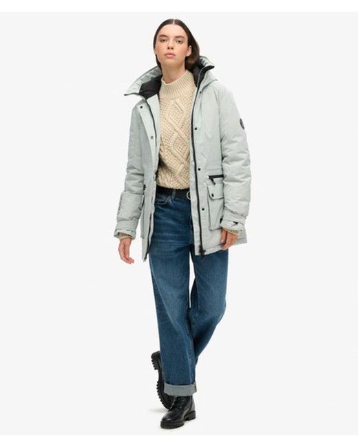 Superdry Blue & Co City Padded Parka Coat