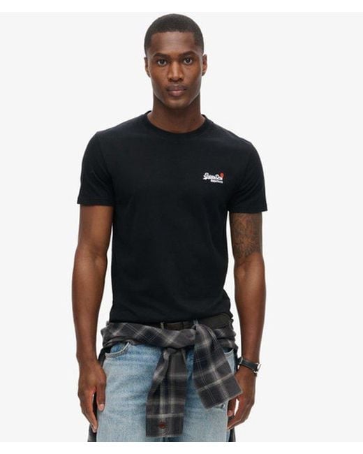 Superdry Black & Co Essential Embroidered T-shirt for men