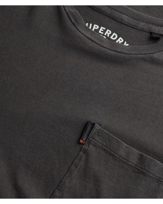 Superdry Gray Classic Essential Pocket T-shirt for men