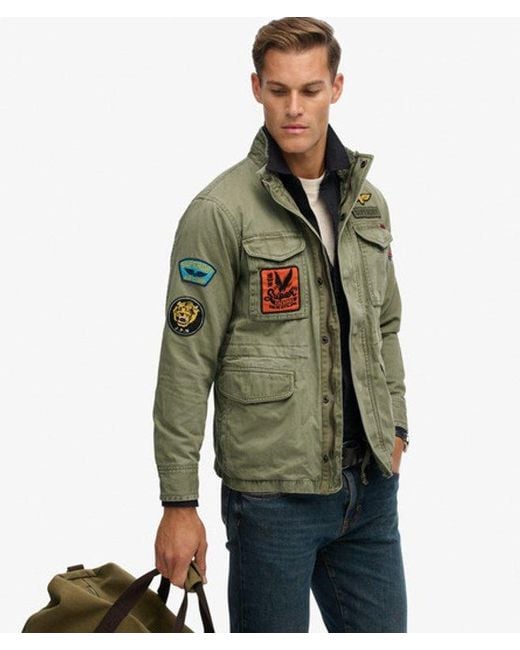 Superdry Green & Co Patched M65 Jacket for men