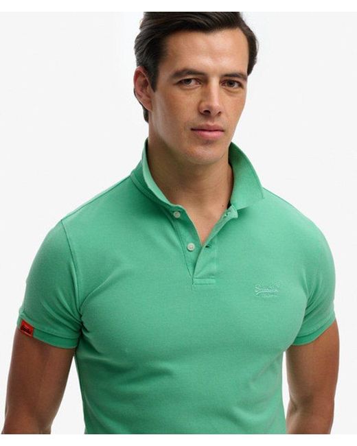 Superdry Green & Co Vintage Destroy Polo Shirt for men
