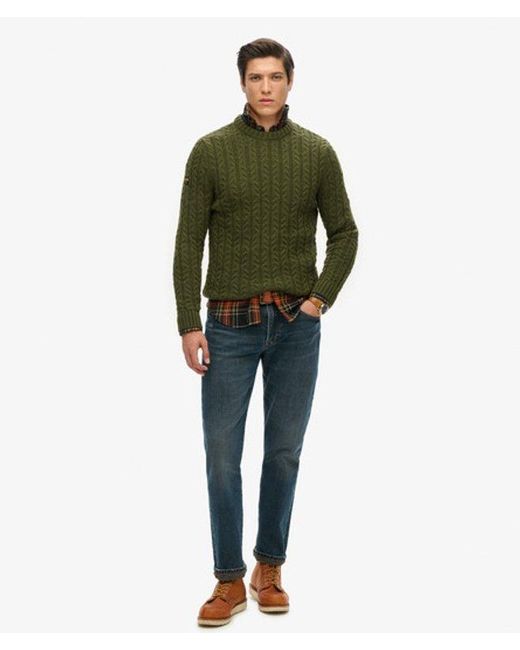 Superdry Green & Co Jacob Crew Jumper for men