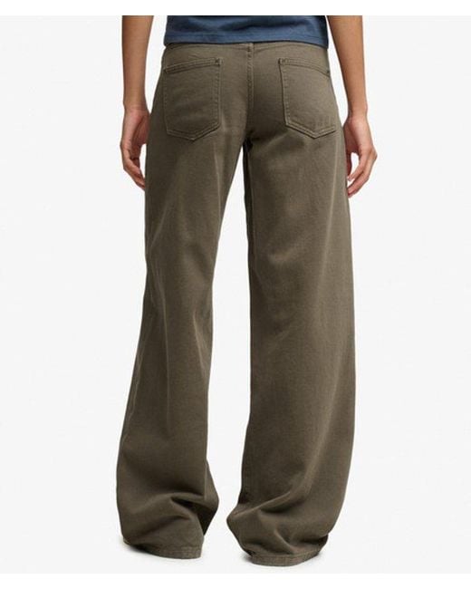 Superdry Blue & Co Mid Rise baggy Pants