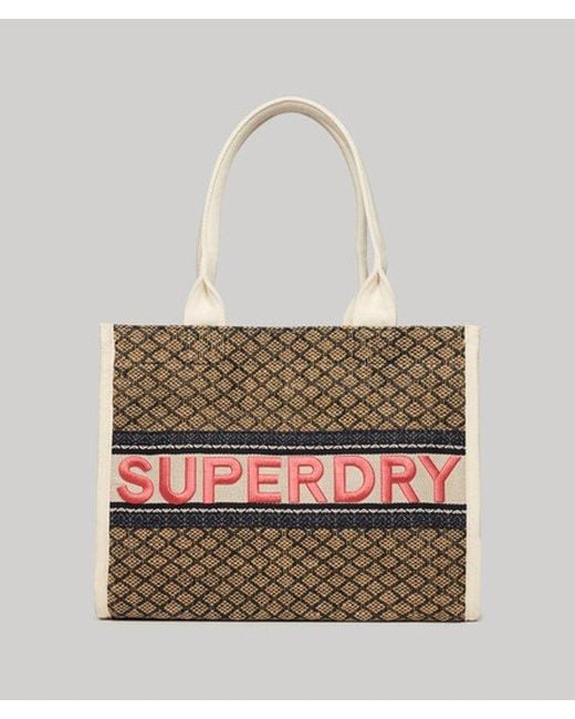 Sac fourre-tout luxe Superdry en coloris Natural