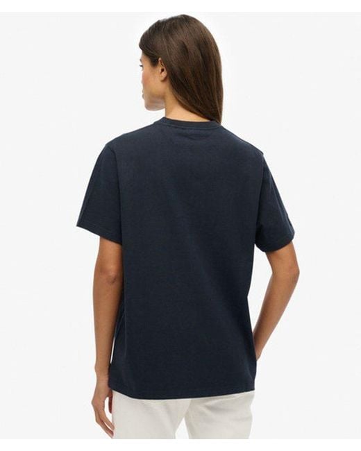 Superdry Blue & Co Athletic Essentials Oversized T-shirt