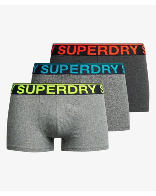Superdry Triopak Slips in het Green voor heren