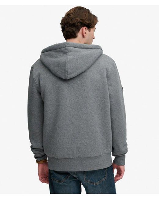 Superdry Gray & Co Borg Lined Zip Hoodie for men