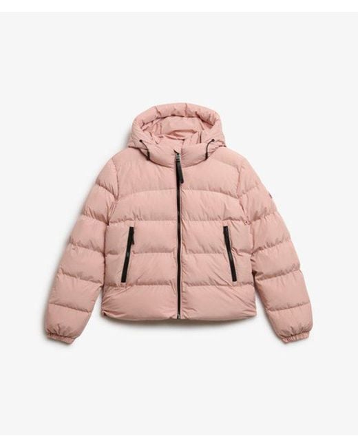 Superdry Natural & Co Hooded Sports Puffer Jacket