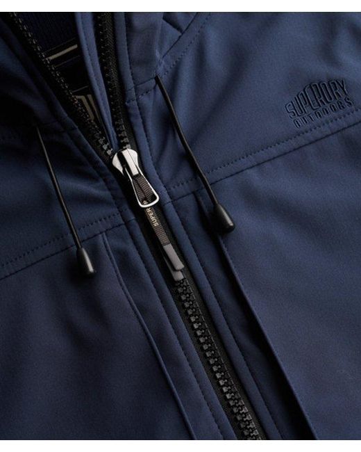 Superdry Blue & Co Hooded Colourblock Trekker Jacket