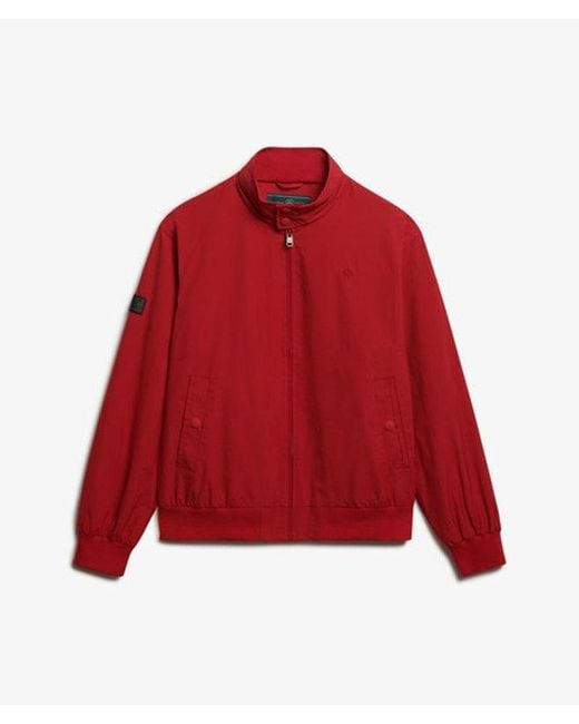Superdry Red Classic Harrington Jacket for men