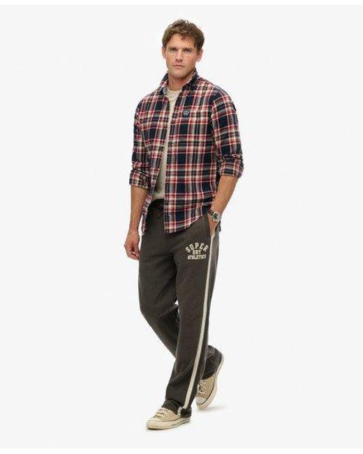 Superdry Athletic Essentials joggingbroek Met Rechte Pijpen in het Natural voor heren