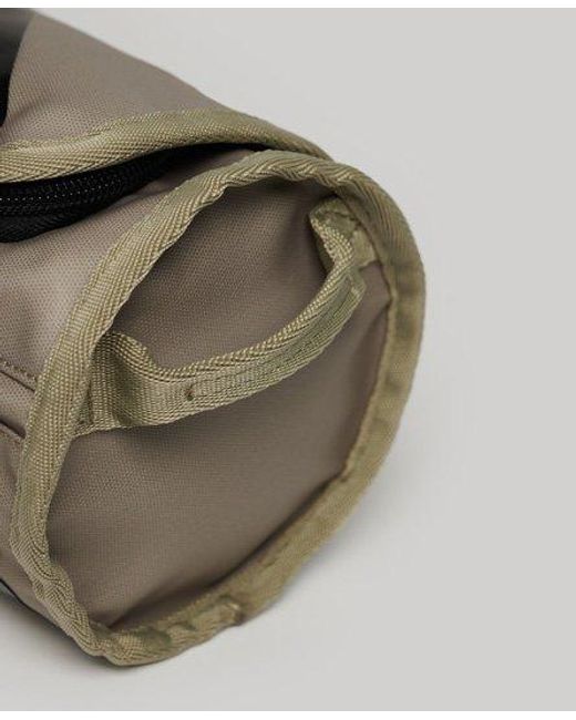 Superdry Metallic Tarp Wash Bag