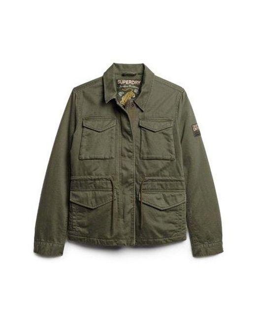 Superdry Green Military M65 Lined Jacket