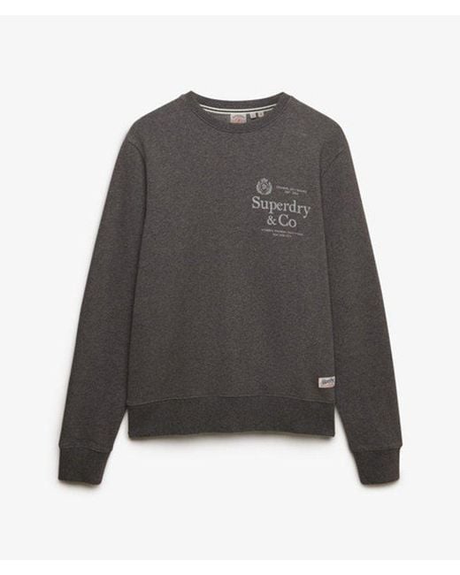 Superdry Gray & Co 1954 Company Relaxed Sweatshirt for men