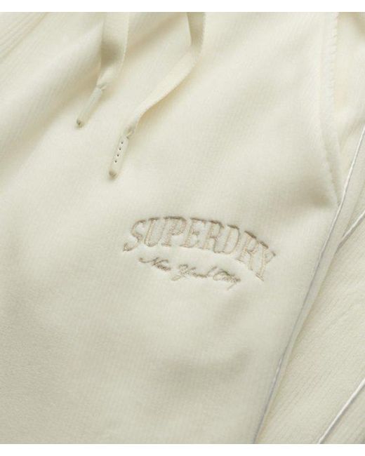 Superdry White & Co Country Club Velour Straight joggers