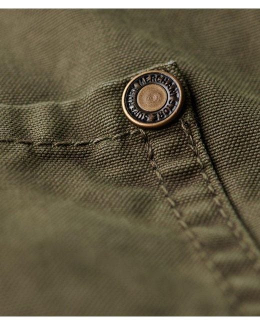 Superdry Green Cotton The Merchant Store Oversized Work Jacket