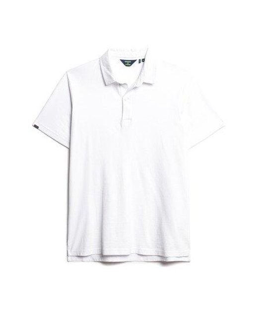 Superdry Jersey Poloshirt in het White voor heren