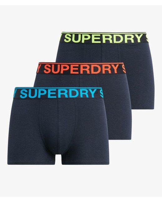Superdry Blue & Co Trunk Triple Pack for men
