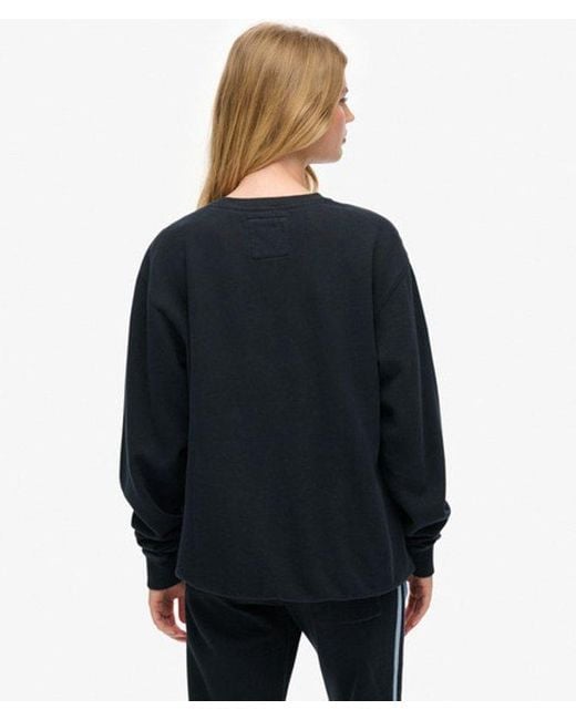 Superdry Blue & Co Athletic Essentials Slouchy Sweatshirt