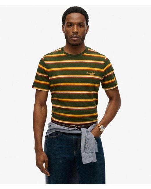 Superdry Green & Co Essentials Stripe T-shirt for men