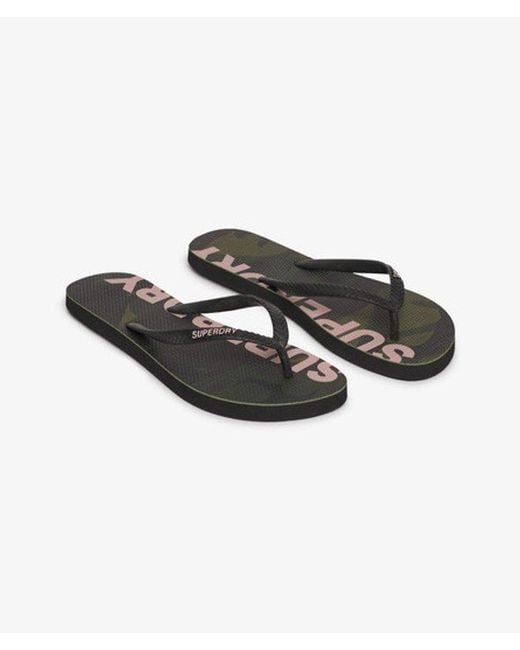 Superdry White & Co Logo Flip Flops
