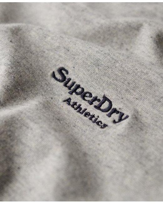 Superdry Essential Logo Retro Top Met Strepen En Lange Mouwen in het Gray voor heren