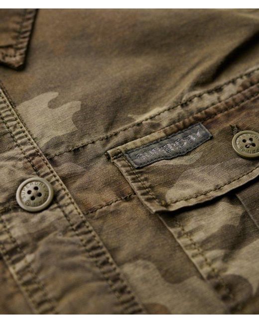 Superdry Green & Co Embroidered Military Field Jacket