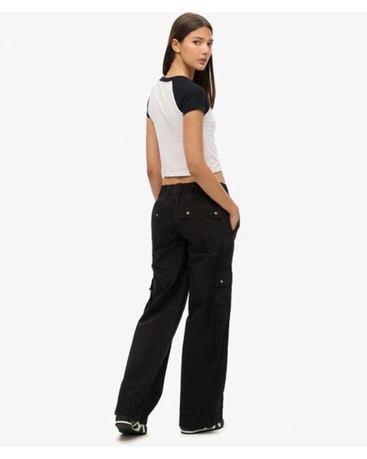 Superdry Black & Co Low Rise Utility Pants