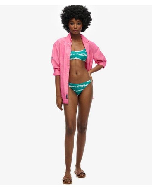 Superdry Pink & Co Tie Dye Recycled Bikini Top