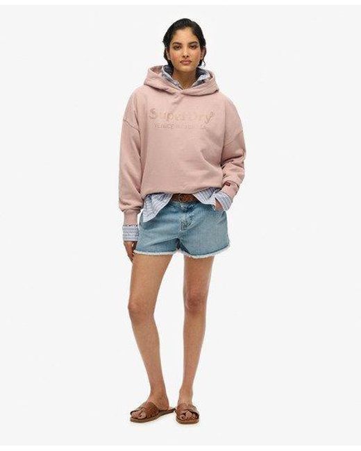 Femme Sweat À Capuche Décontracté Métallisé Venue Taille Superdry en coloris Blue