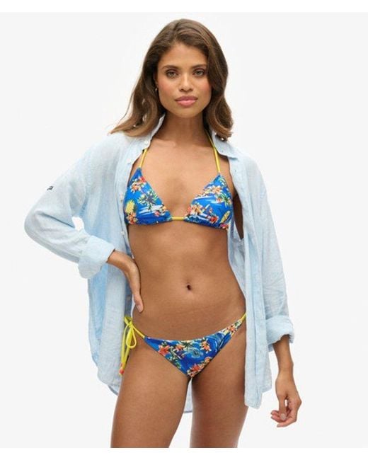 Superdry Blue & Co Tie Side Cheeky Bikini Briefs