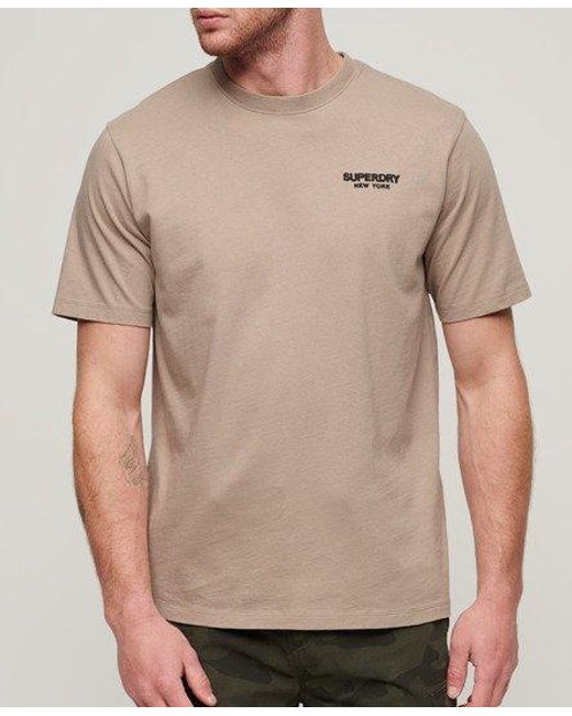 Superdry Luxe Sport T-shirt Met Losse Pasvorm in het Brown voor heren