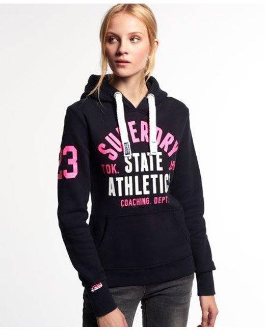 Superdry Blue Track & Field Hoodie Eclipse