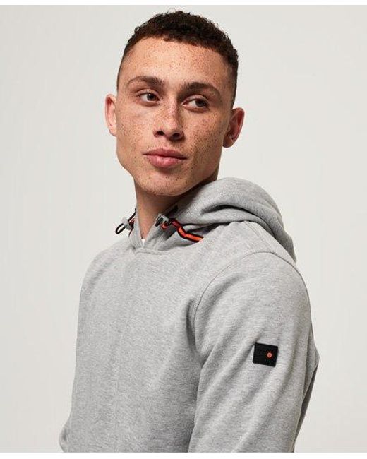Superdry Gray Endurance Overhead Hoodie Light Heather for men
