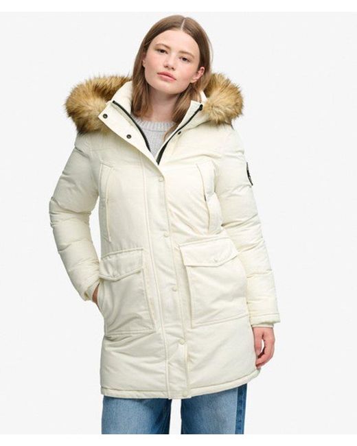 Superdry White & Co Everest Faux Fur Parka Coat