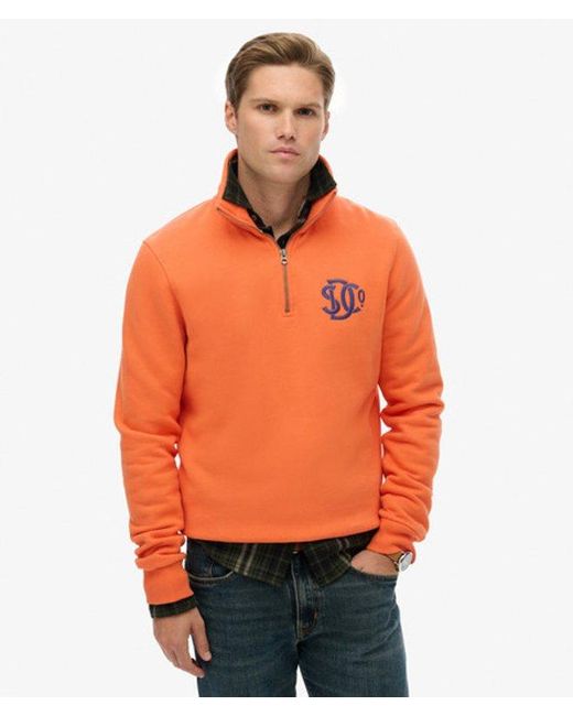 Superdry Orange & Co . Half Zip Track Top for men