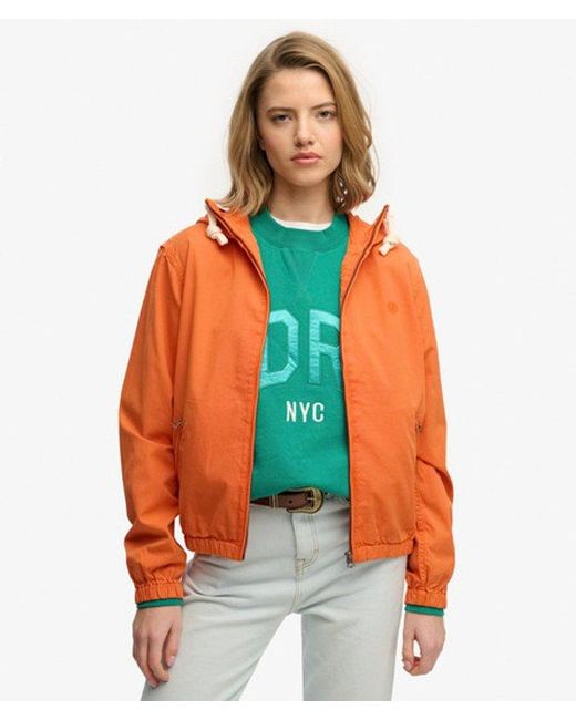 Superdry Orange & Co Hooded Washed Twill Jacket