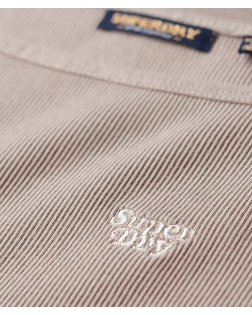 Superdry Natural & Co Embroidered Rib Strappy Dress