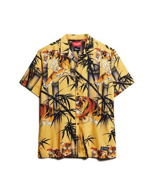 Superdry Metallic & Co Hawaiian Resort Shirt for men