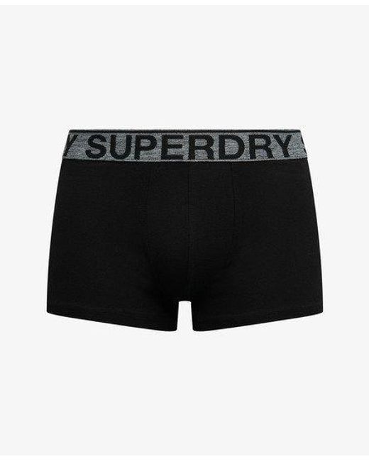 Superdry Triopak Slips in het Black voor heren