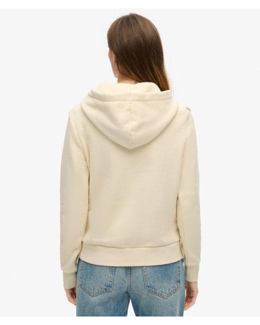 Superdry Natural & Co Graphic Logo Sparkle Hoodie