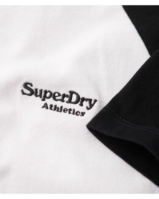 Superdry White & Co Organic Cotton Essential Logo Baseball T-shirt for men