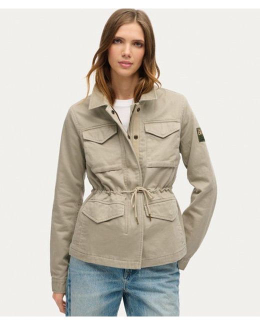 Superdry Natural & Co Embroidered M65 Military Jacket