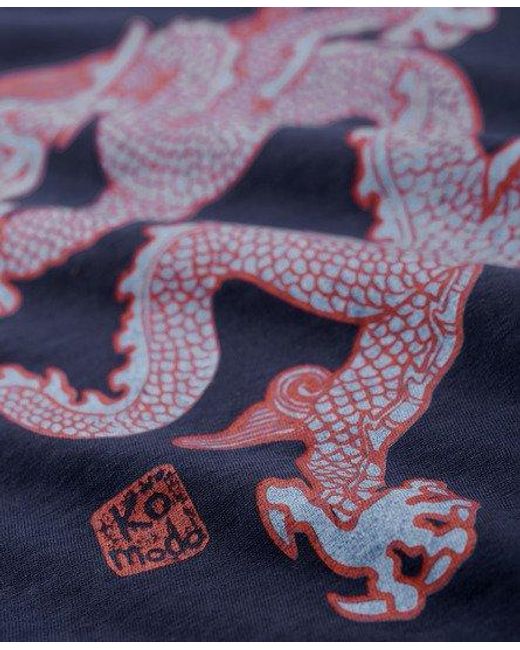 Superdry Blue X Komodo Dragon Slim T-shirt