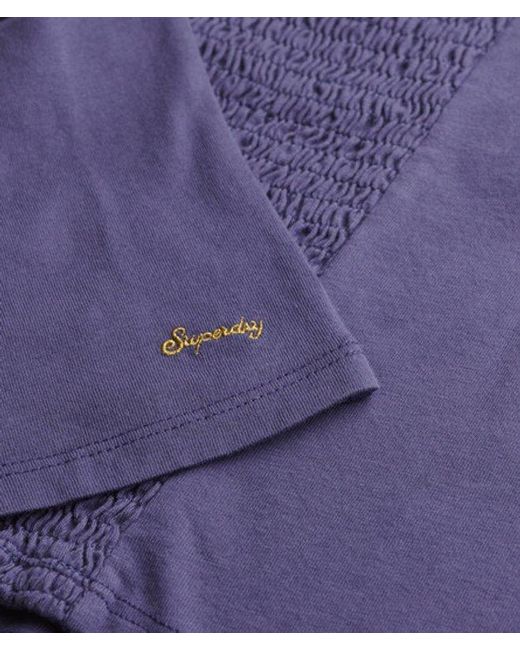 Superdry Blue & Co Cap Sleeve Corset Top