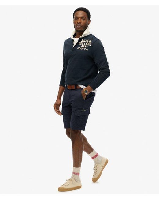 Superdry Blue & Co Organic Cotton Core Cargo Shorts for men